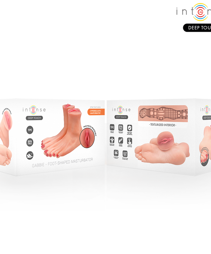 INTENSE DEEP TOUCH - GABBIE TWEE-DELIG VOETVORMIG MASTURBATIEAPPARAAT