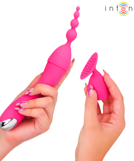 INTENSE - CHER VIBRATOR WITH 20 PATTERNS AND INTERCHANGEABLE HEADS