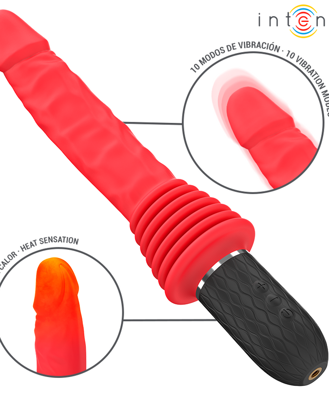 INTENSE - CYNTHIA AFSTANDSBEDIENDE STUWENDE VIBRATOR MET WARMTE