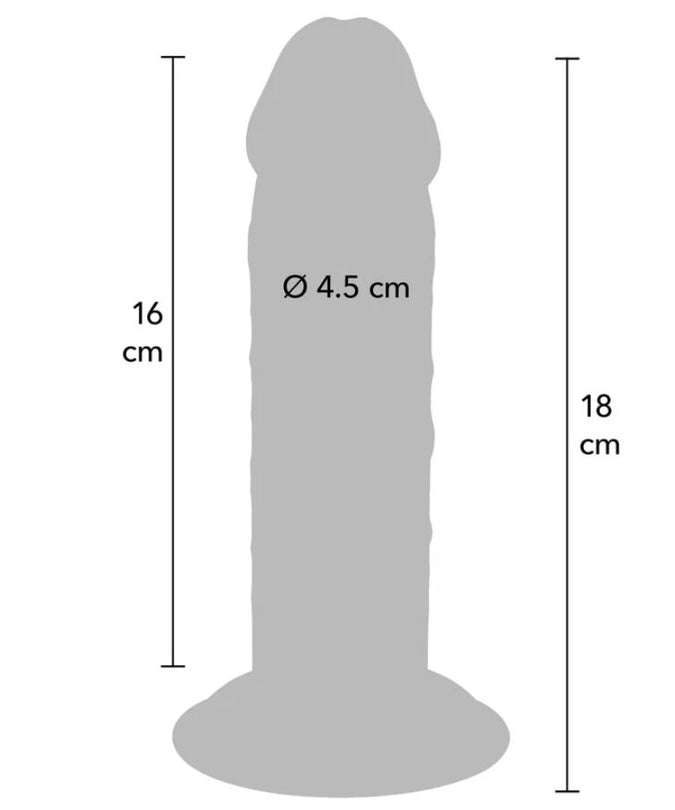 Get Real – Deluxe Thick Double-Density TPE Dong 18 cm