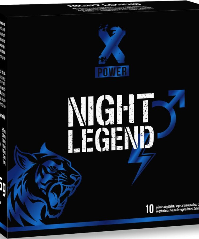 XPOWER - NIGHT LEGEND FAST ACTING STIMULANT FOR ERECTION AND PERFORMANCE 10 CAPSULES