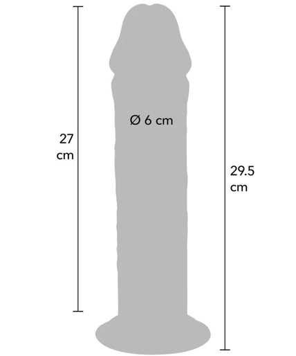 WORD ECHT - DELUXE DIKKE TPE-PENIS MET DUBBELE DICHTHEID 29,5 CM