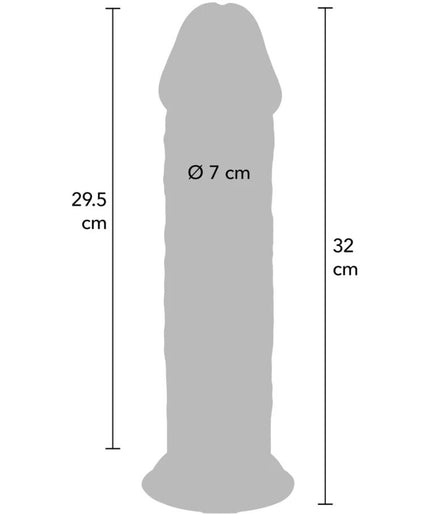 GET REAL - DELUXE THICK DOUBLE-DENSITY TPE DONG 32 CM