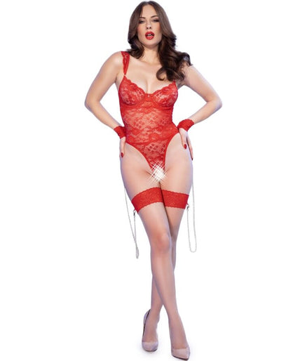 CHILIROSE - CR 4881 ROOD KRUISLOZE BODY M