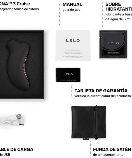 LELO – SONA 3 Cruise Sonic Clitorismasseur – Zwart