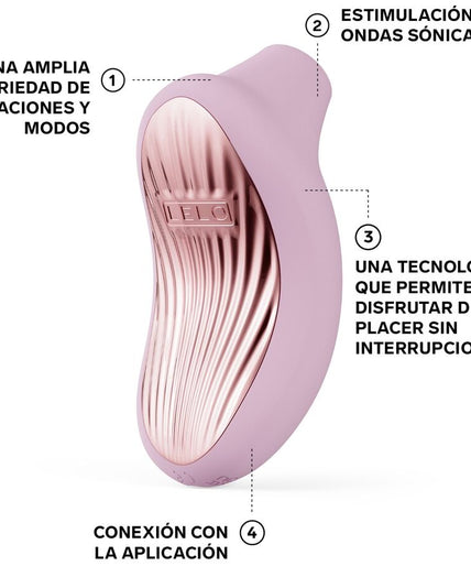 LELO – SONA 3 Cruise Sonic Klitorismassagegerät – Sanftes Rosa
