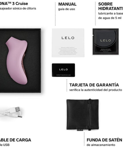 LELO – SONA 3 Cruise Sonic Clitoral Massager – Soft Pink