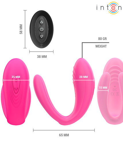 INTENSE - JULIA DOUBLE VIBRATOR CLAMP STIMULATOR REMOTE CONTROL