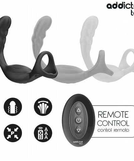 ADDICTED TOYS - DUAL PROSTATIC COCK RING REMOTE CONTROL