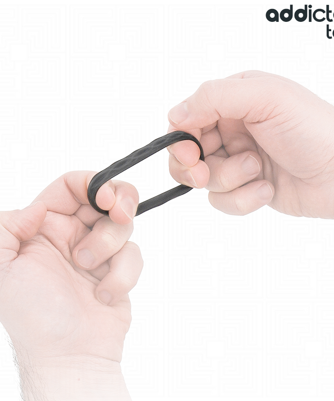 ADDICTED TOYS - TEXTURED COCK RING SET 4 SIZES