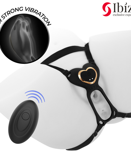 IBIZA - HEART PANTY COUPLE VIBRATOR REMOTE CONTROL