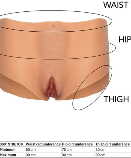 HIDDEN DESIRE - ALTER EGO OPEN VAGINA & ASS SLIP MEDIUM TAILLE HUIDSKLEUR