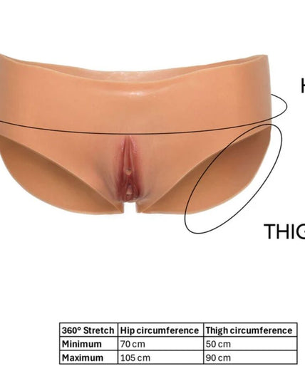 VERBORGEN VERLANGEN - ALTER EGO OPEN VAGINA SLIP LAGE TAILLE HUIDSKLEUR