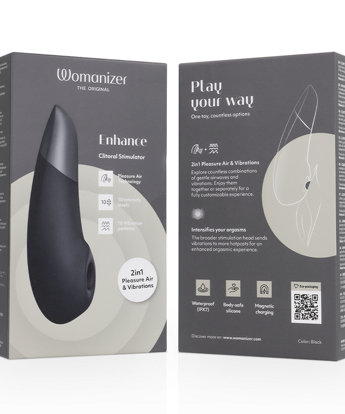 WOMANIZER - ENHANCE CLITORISSTIMULATOR ZWART