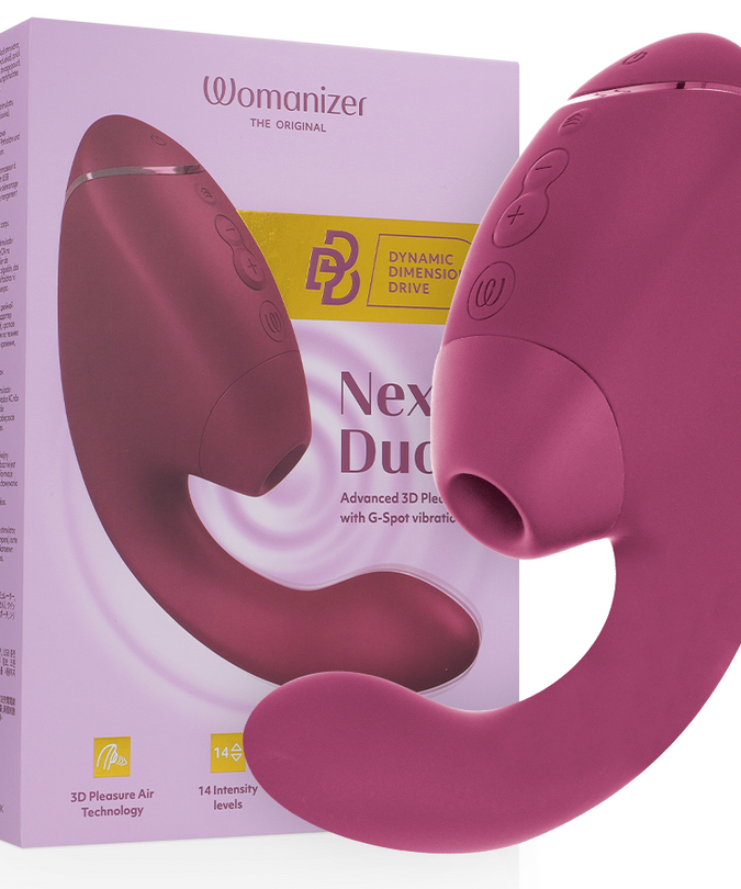 Womanizer – Duo Next Dual Clitoral & G – Spot Stimulator Dusky Pink
