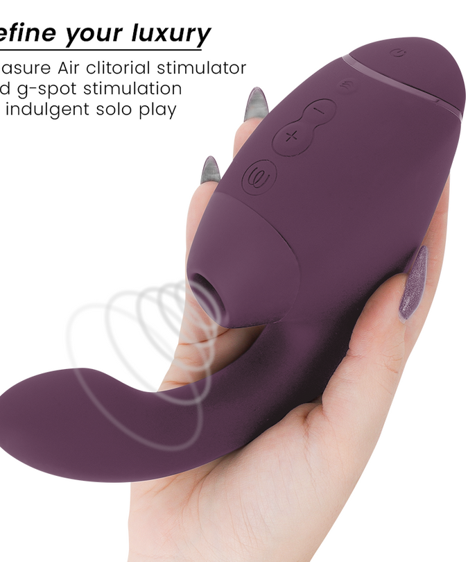 Womanizer – Duo Next Dual Clitoral & G – Spot Stimulator Donkerpaars