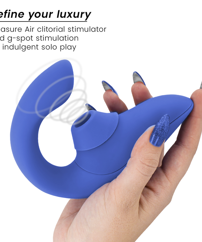 WOMANIZER - BLEND RABBIT VIBRATOR STIMULATOR VIBRANT BLUE