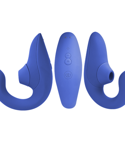 WOMANIZER - BLEND RABBIT VIBRATOR STIMULATOR VIBRANT BLUE