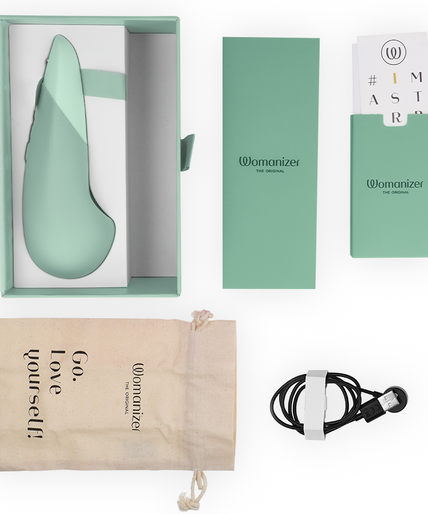 WOMANIZER - VIBE LAY-ON SILENT VIBRATOR SAGE