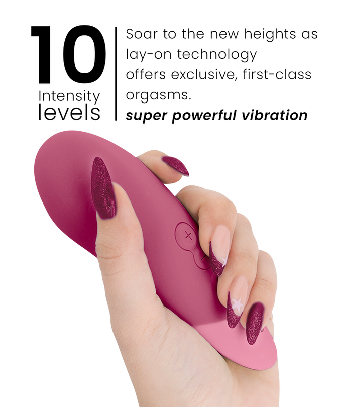 WOMANIZER - VIBE LAY-ON SILENT VIBRATOR DUSKY PINK