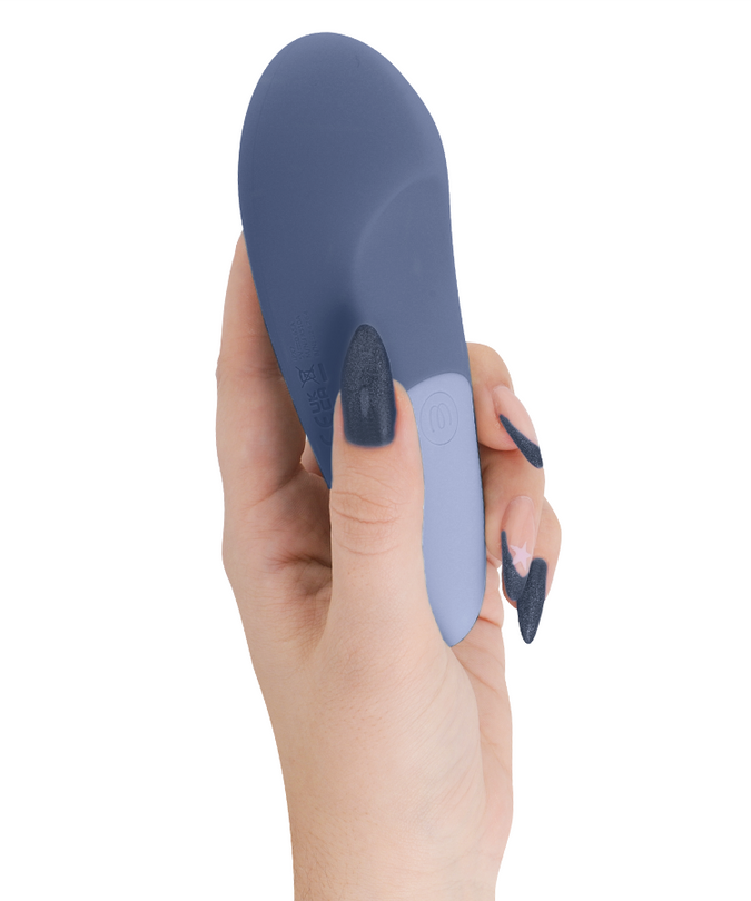WOMANIZER - VIBE LAY-ON SILENT VIBRATOR DARK BLUE