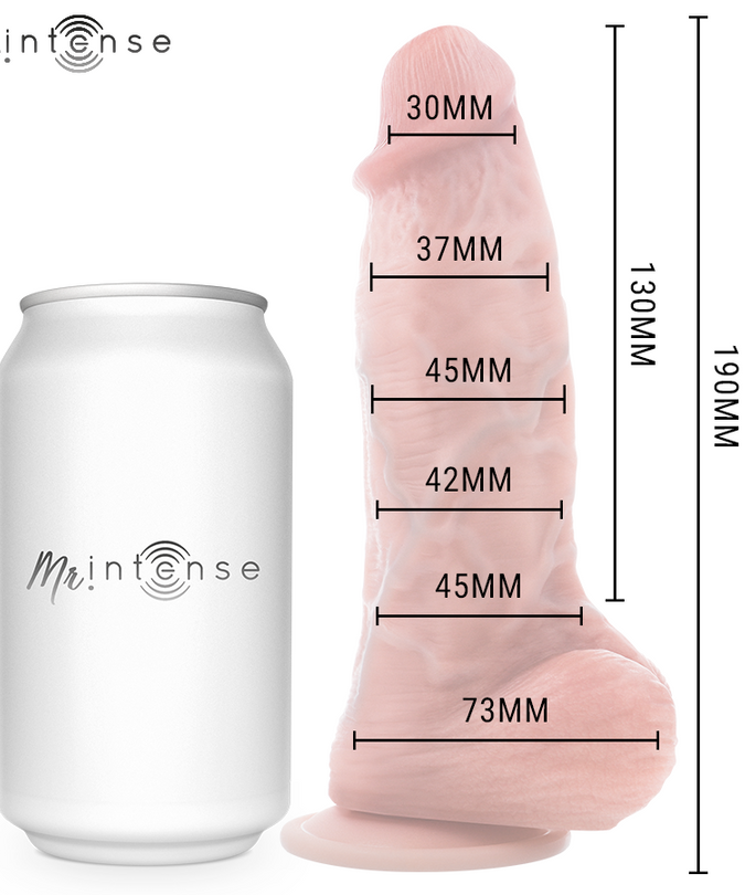 MR INTENSE - SMALL SPENCER SILICONE DILDO 19 CM -Ø- 4.5 CM