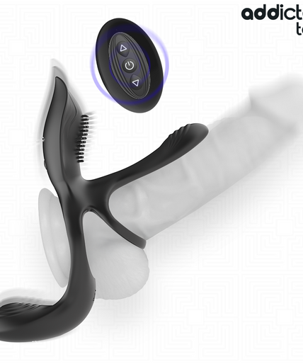 Addicted Toys – Double Penis Ring With Clitoral Stimulator
