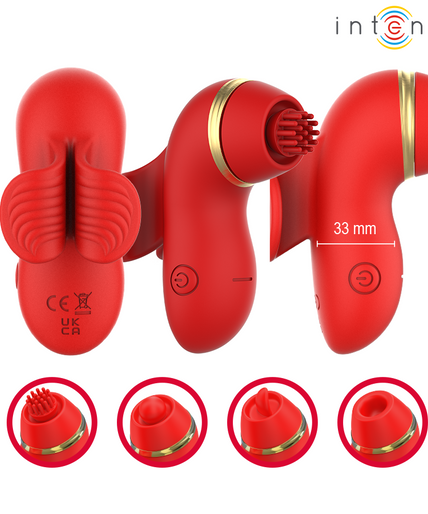 INTENS - PATTY-STIMULATOR MET 4 KOPPEN, ZUIGEN, KLOPPEN, KITZELEN EN LIKKEN
