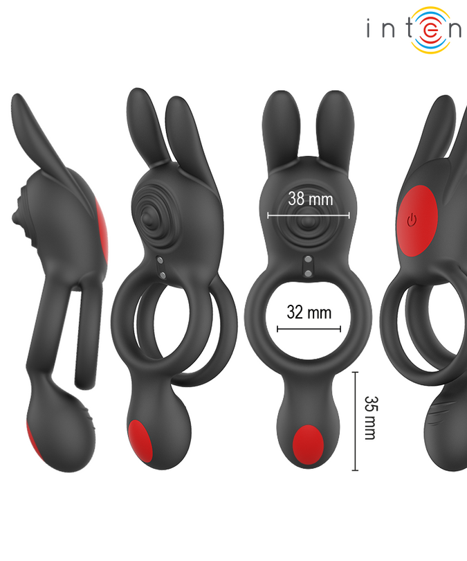 INTENSE - QUINN DOUBLE VIBRATION RING REMOTE CONTROL