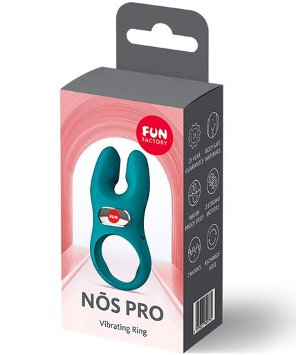 Fun Factory – Nos Pro Vibrating Cock Ring Bottle Green