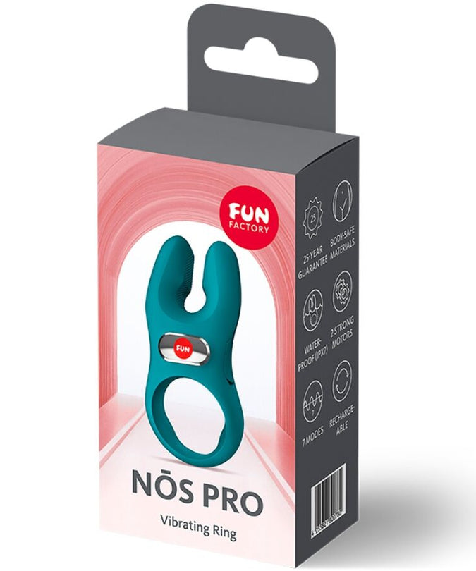 Fun Factory – Nos Pro Vibrating Cock Ring Bottle Green