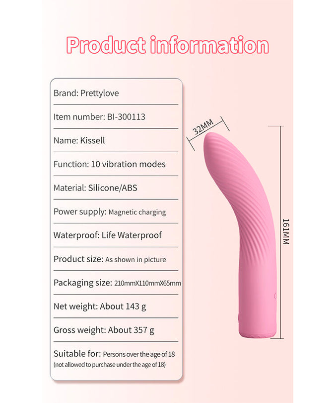 PRETTY LOVE - KISELL G-SPOT PINK VIBRATOR