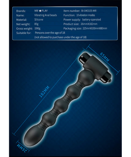 MR PLAY - VIBRATING ANAL PLUG MASSAGER