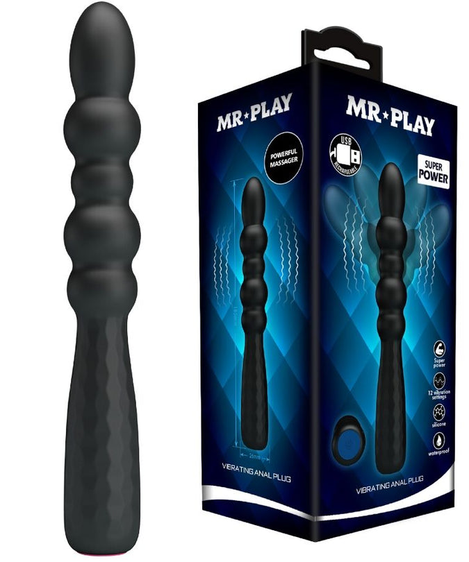 MR PLAY - FLEXIBELE TRILLENDE ANAALPLUG