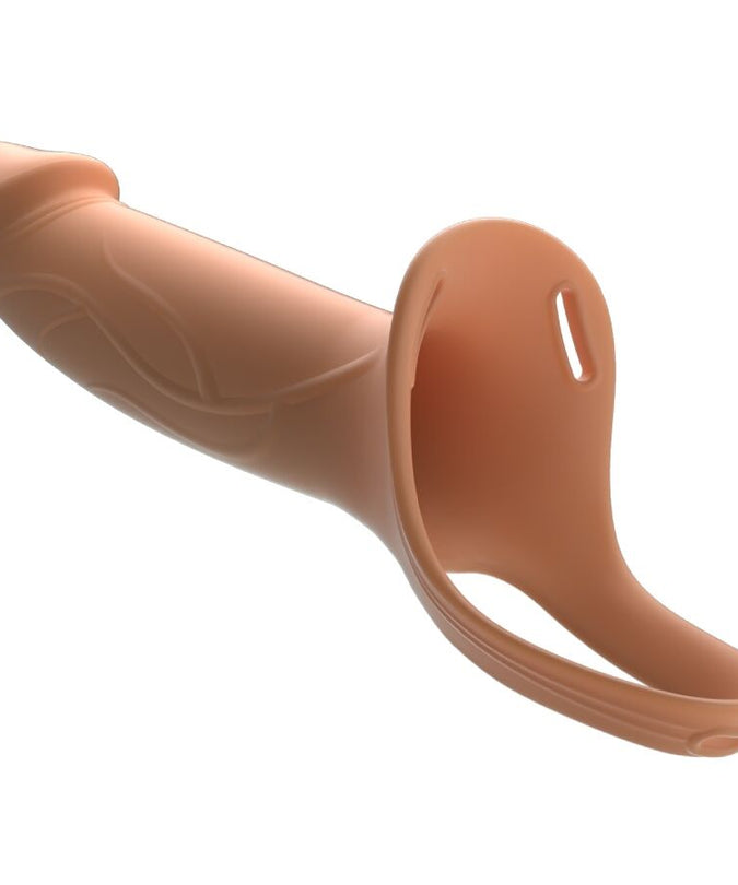 PRETTY LOVE - LANDON LIGHT-SKIN VIBRATING STRAP-ON