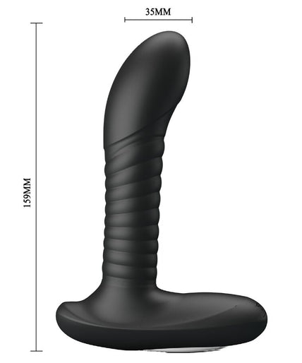 Mr Play – Rotating & Vibrating Prostate Massager with Remote Control – Black
