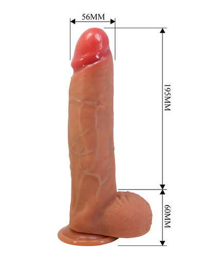 PRETTY LOVE - MENDEL REALISTIC DILDO WITH SUCTION CUP 25.5 CM -Ø- 5.6 CM