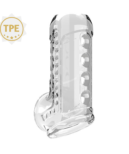PRETTY LOVE - TRANSPARENT TEXTURED PENIS SHEATH