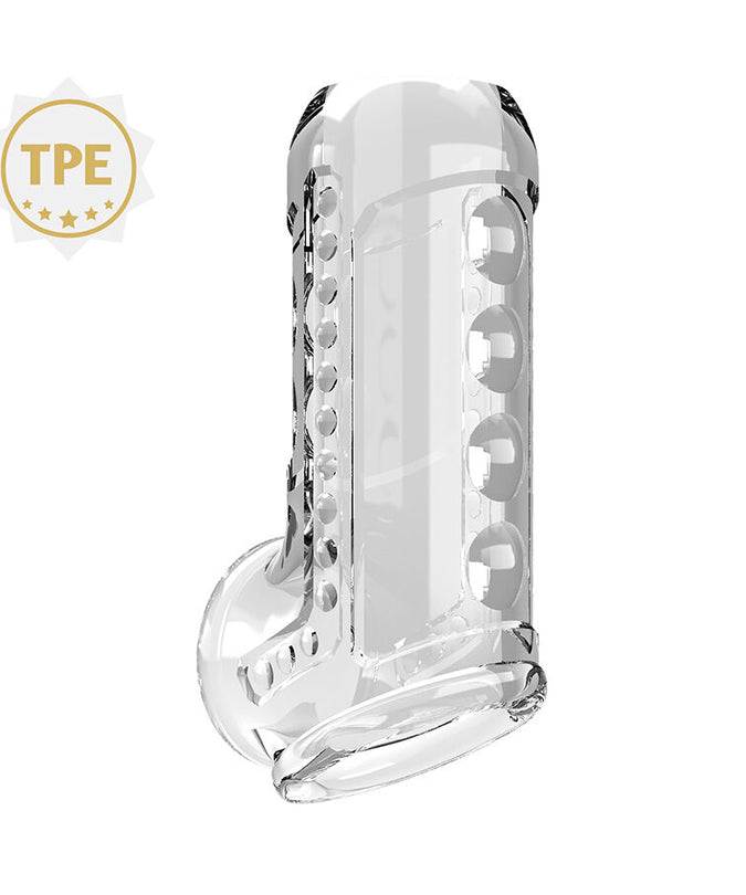 PRETTY LOVE - TRANSPARENT TEXTURED PENIS SHEATH