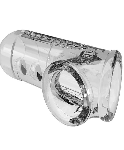 PRETTY LOVE - TRANSPARENT TEXTURED PENIS SHEATH