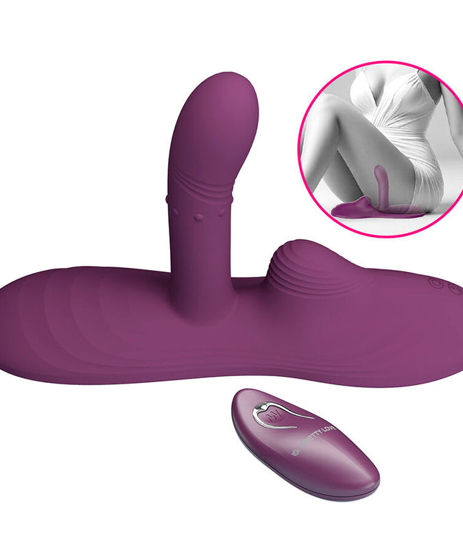 PRETTY LOVE - LUKA ZIT-VIBRATOR MET WARMTED EFFECT EN AFSTANDSBEDIENING