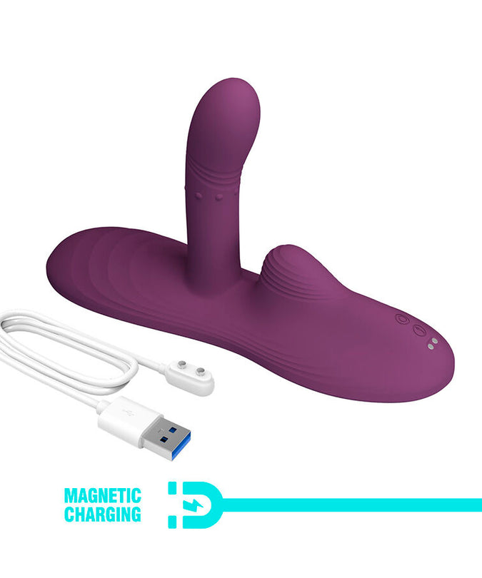 PRETTY LOVE - LUKA ZIT-VIBRATOR MET WARMTED EFFECT EN AFSTANDSBEDIENING