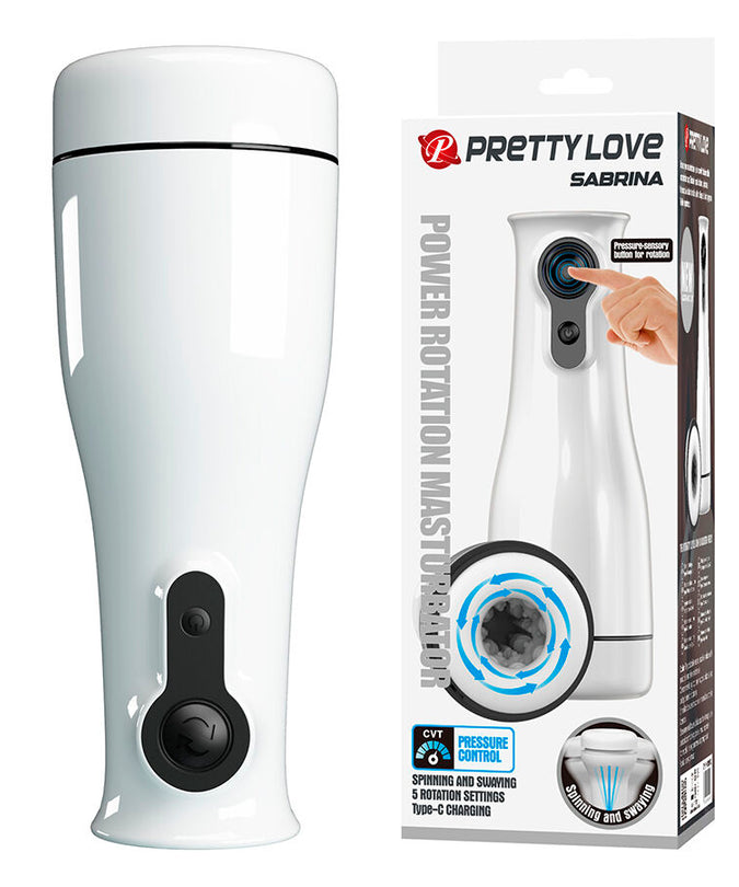 Pretty Love – Sabrina Rotierender und Schaukelnder männlicher Masturbator