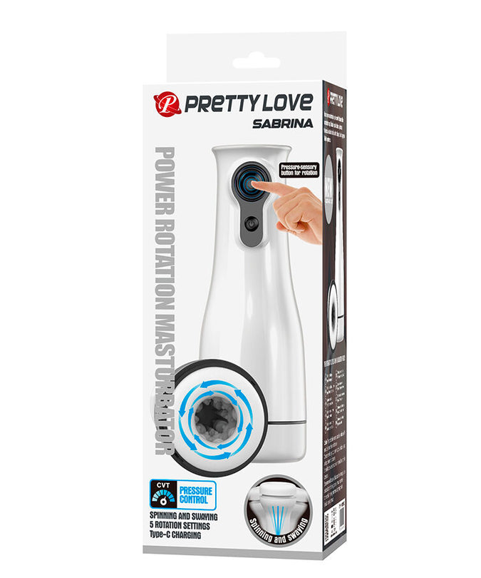 Pretty Love – Sabrina Rotierender und Schaukelnder männlicher Masturbator