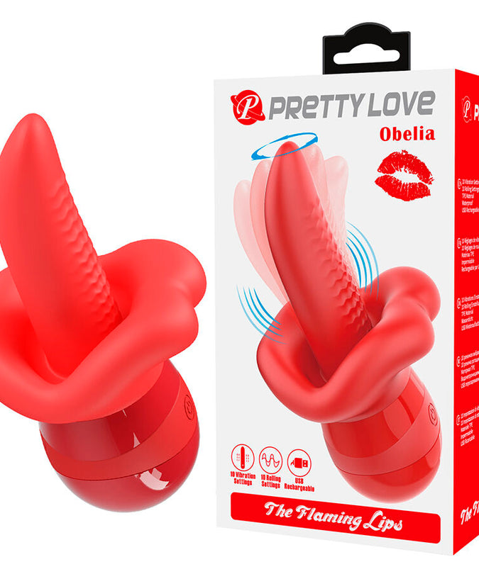 Pretty Love – Obelia Masturbator Zungen-Vibrator mit Orbitalbewegung