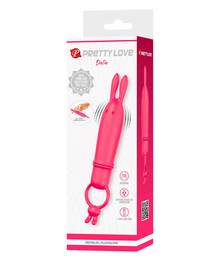 PRETTY LOVE - DELIA RABBIT VIBRATOR WITH RESISTANCE RING