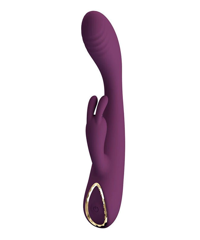 Pleasurements – Pretty Love – Emma Rabbit Vibrator With Stimulator Purple