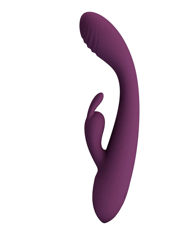 Pleasurements – Pretty Love – Emma Rabbit Vibrator With Stimulator Purple