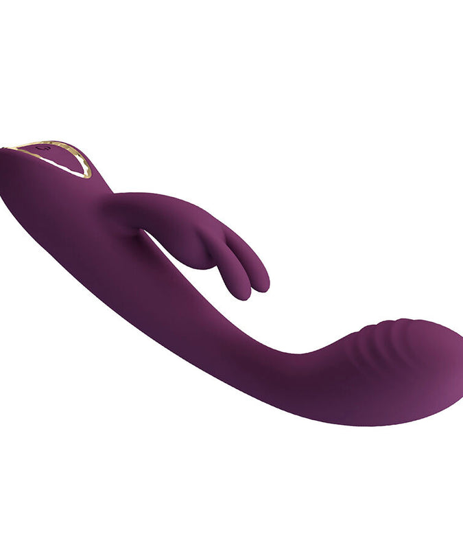 Pleasurements – Pretty Love – Emma Rabbit Vibrator With Stimulator Purple