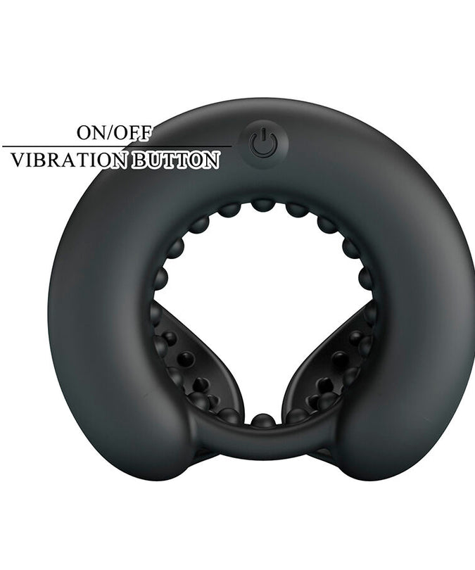 PRETTY LOVE - QUENTIN PENIS RING WITH TESTICULAR STIMULATOR